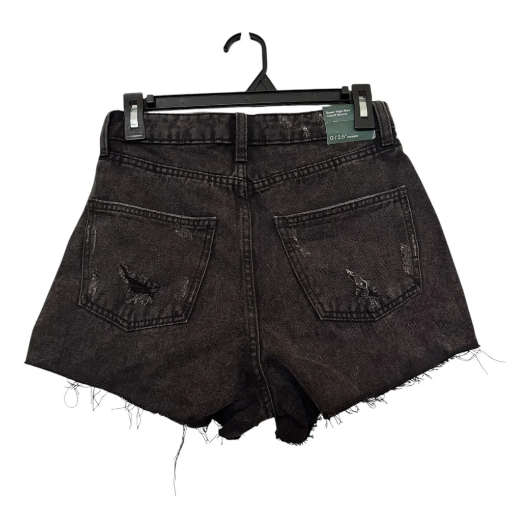 Wild Fable Black Jean‎ Shorts Distressed Style